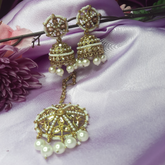 Trending Jhumka with Mang Tikka